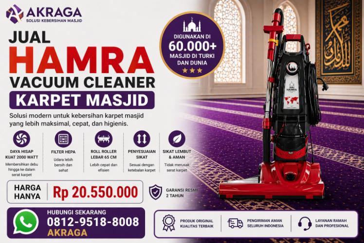 Hamra Vacuum Cleaner Karpet Masjid akraga