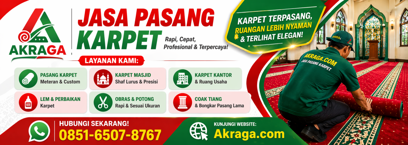 Akraga Jasa Pasang Karpet dan Obras 0851-6507-8767