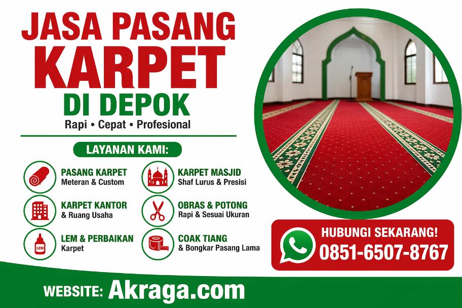jasa pasang karpet depok akraga