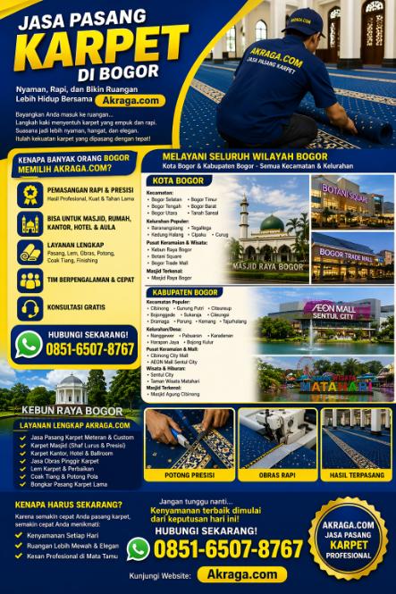jasa pasang karpet di bogor akraga