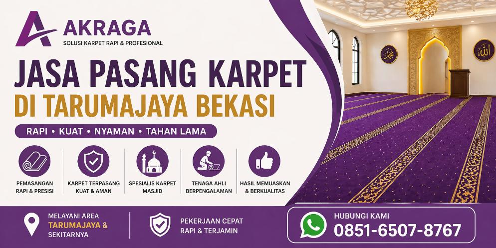 jasa pasang karpet di tarumajaya akraga