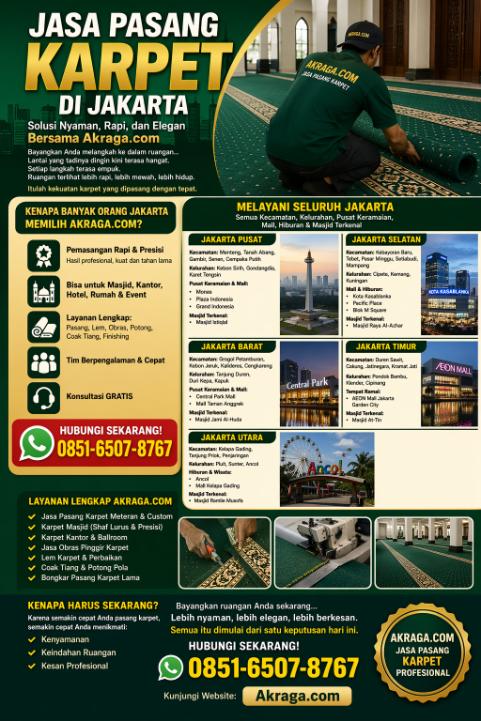 jasa pasang karpet jakarta akraga