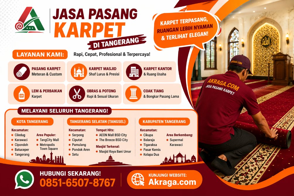jasa pasang karpet tangerang akraga