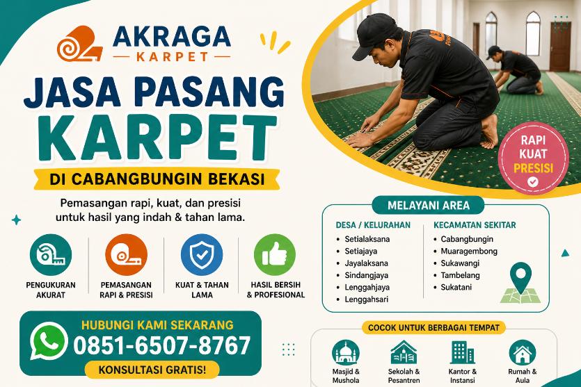 Jasa Pasang Karpet di Cabangbungin