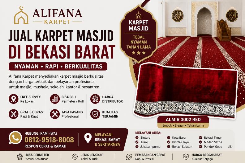 Jual Karpet Masjid Bekasi Barat akraga