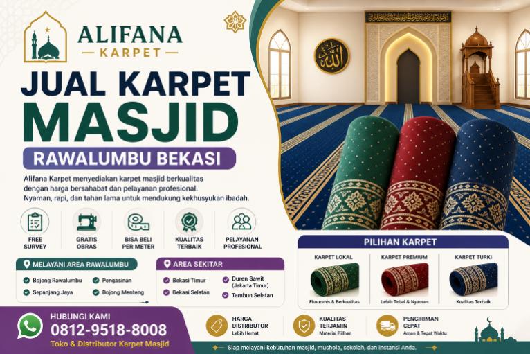 Jual Karpet Masjid Rawalumbu Bekasi akraga