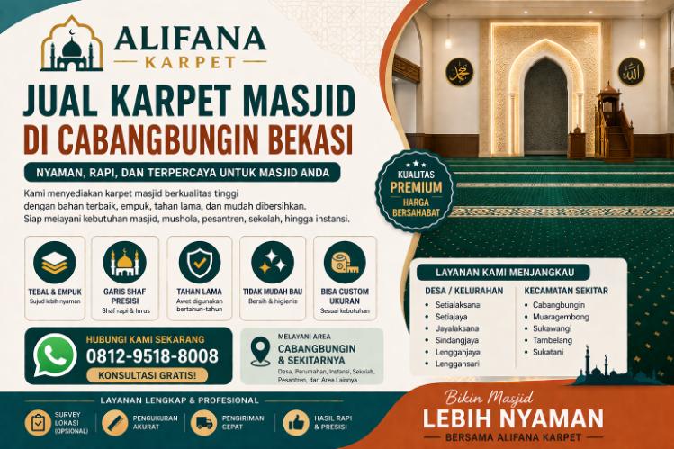 Jual karpet masjid di Cabangbungin akraga