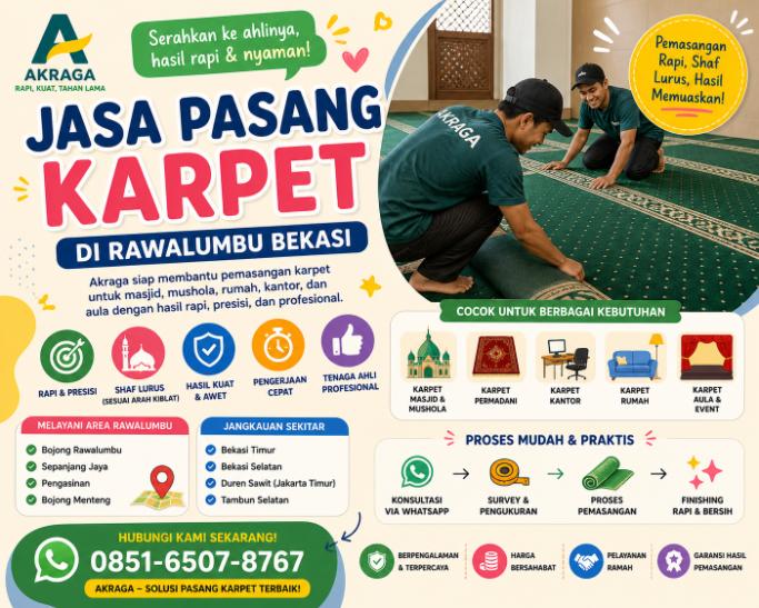 jasa pasang karpet di rawalumbu bekasi